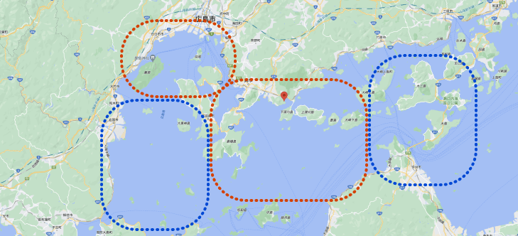 エリア詳細の地図